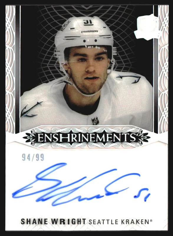 2022-23 The Cup Enshrinements #ESW Shane Wright Autograph Auto /99