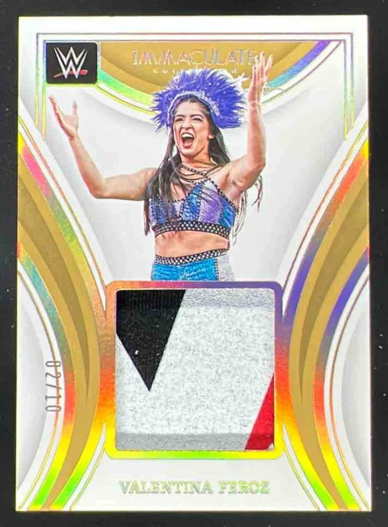 2023 Immaculate Collection Remarkable Memorabilia Gold Valentina Feroz /10
