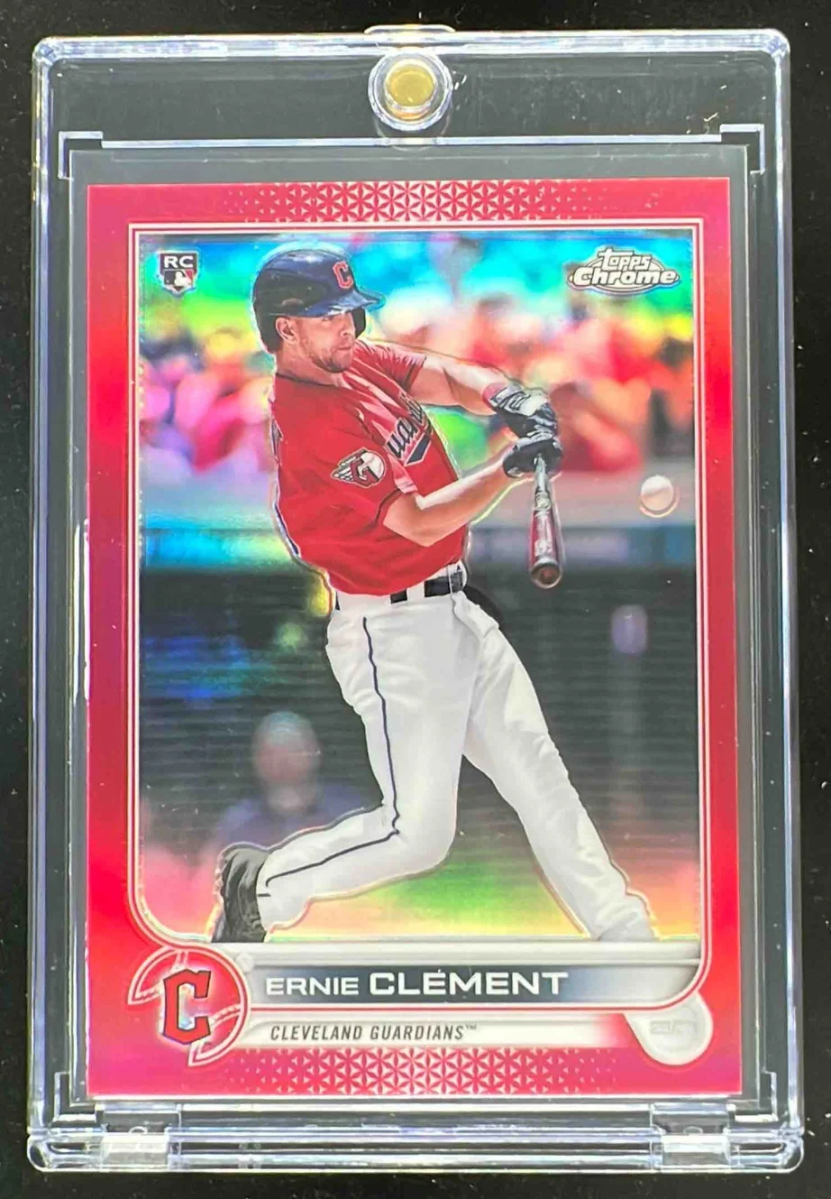 2022 Topps Chrome Red Refractor #145 Ernie Clement RC /5