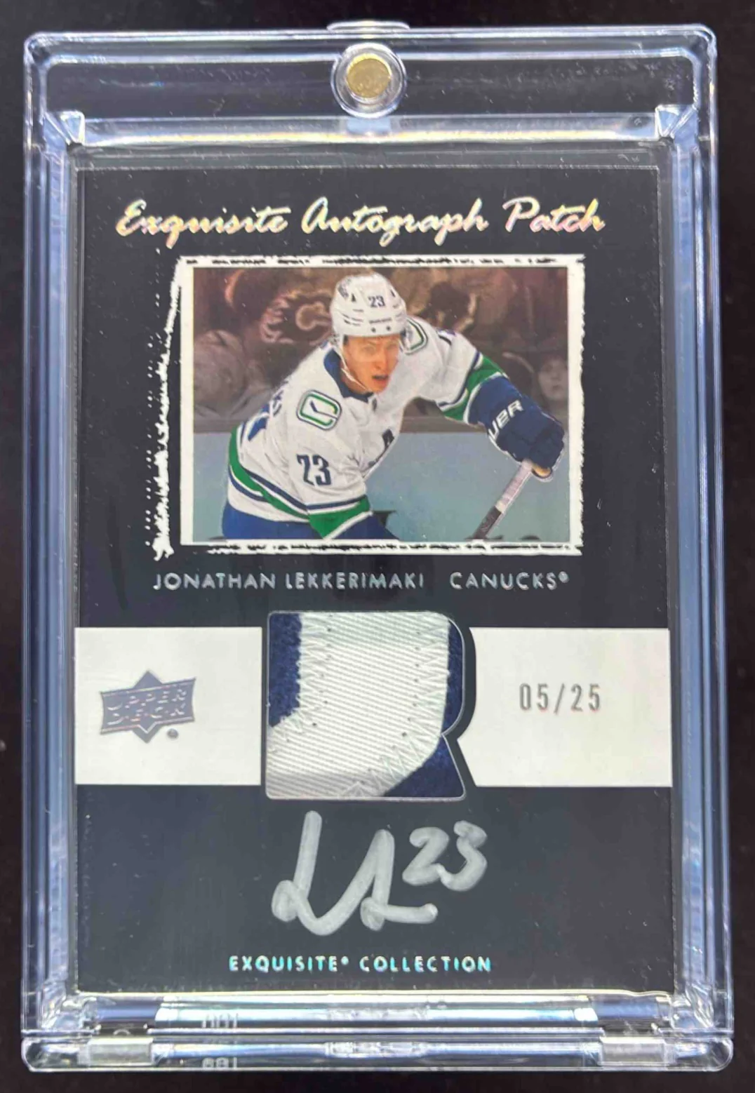 2024 The Cup Exquisite 2003 04 Tribute Black Patch Gold Jonathan Lekkerimaki /25