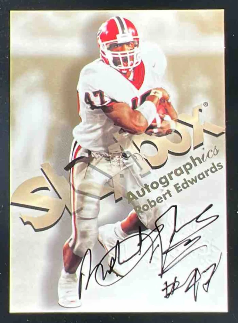 1998 Skybox E-X2001 Autographics #NNO Robert Edwards RC Auto