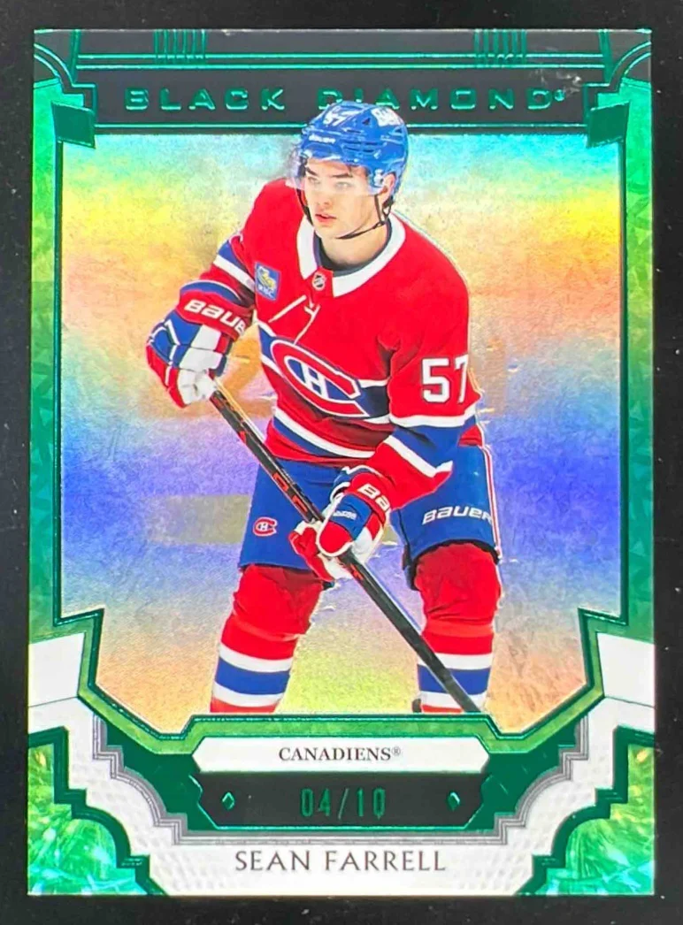 2023-24 Upper Deck Black Diamond Green #BDB-SF Sean Farrell RC /10