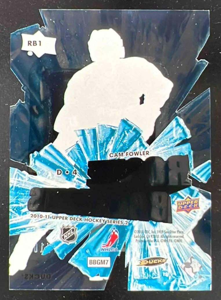 2010-11 Upper Deck Rookie Breakouts #RB1 Cam Fowler RC /100 - Image 2