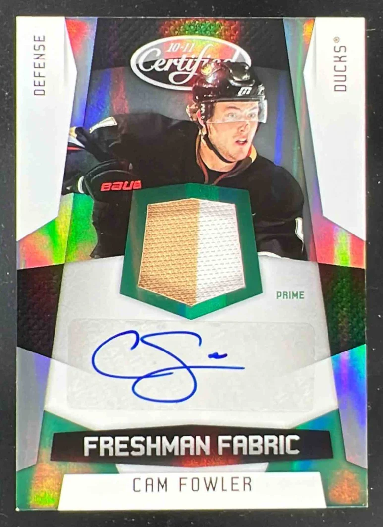 2010-11 Panini Certified Mirror Emerald #191 Cam Fowler RC /5