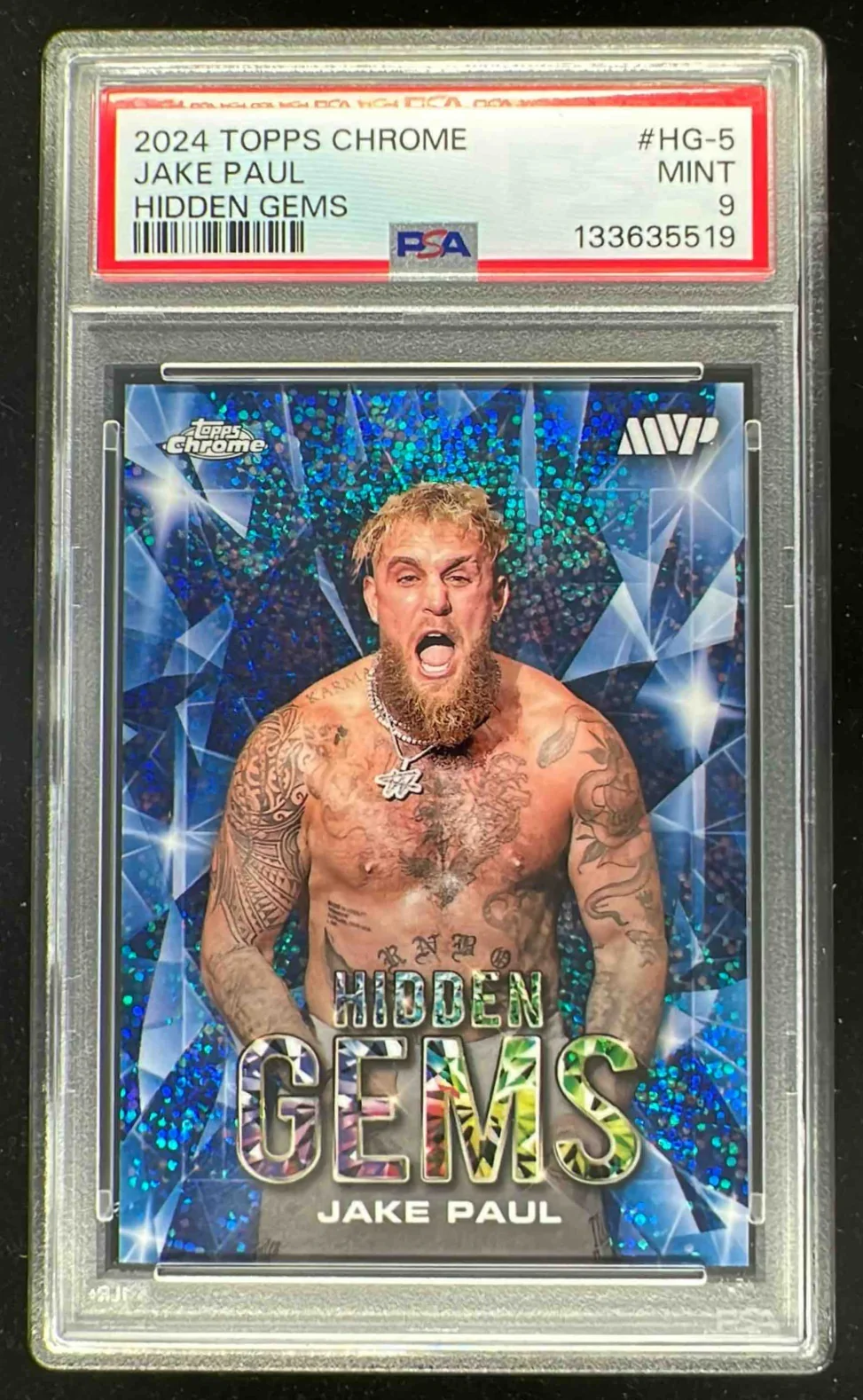2024 Topps Chrome Hidden Gems #HG-5 Jake Paul PSA 9