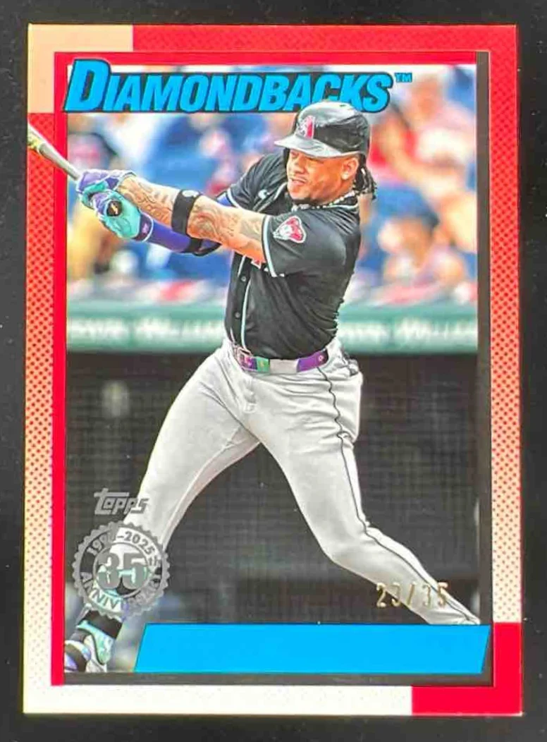 2025 Topps 1990 35th Anniversary Series Two No Name #90B2-23 Ketel Marte /35