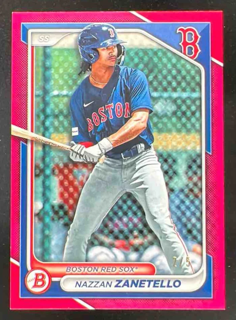 2024 Bowman Prospects Red #BP-88 Nazzan Zanetello /5