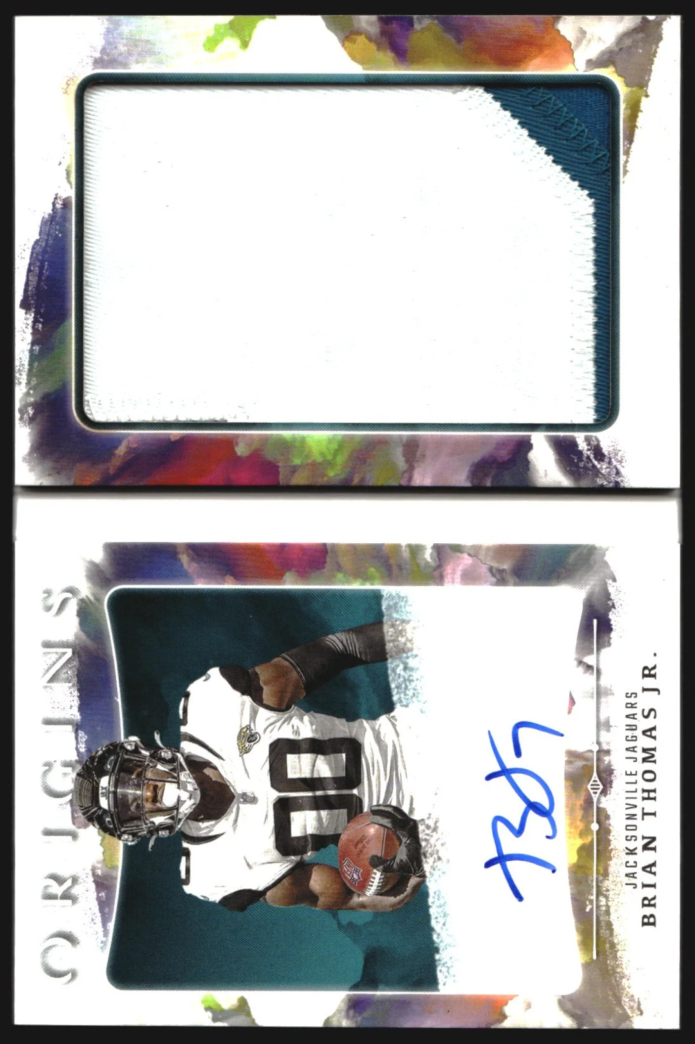 2024 Origins Rookie Booklet Patch Auto #RBO-BTH Brian Thomas Jr. RC Auto /49