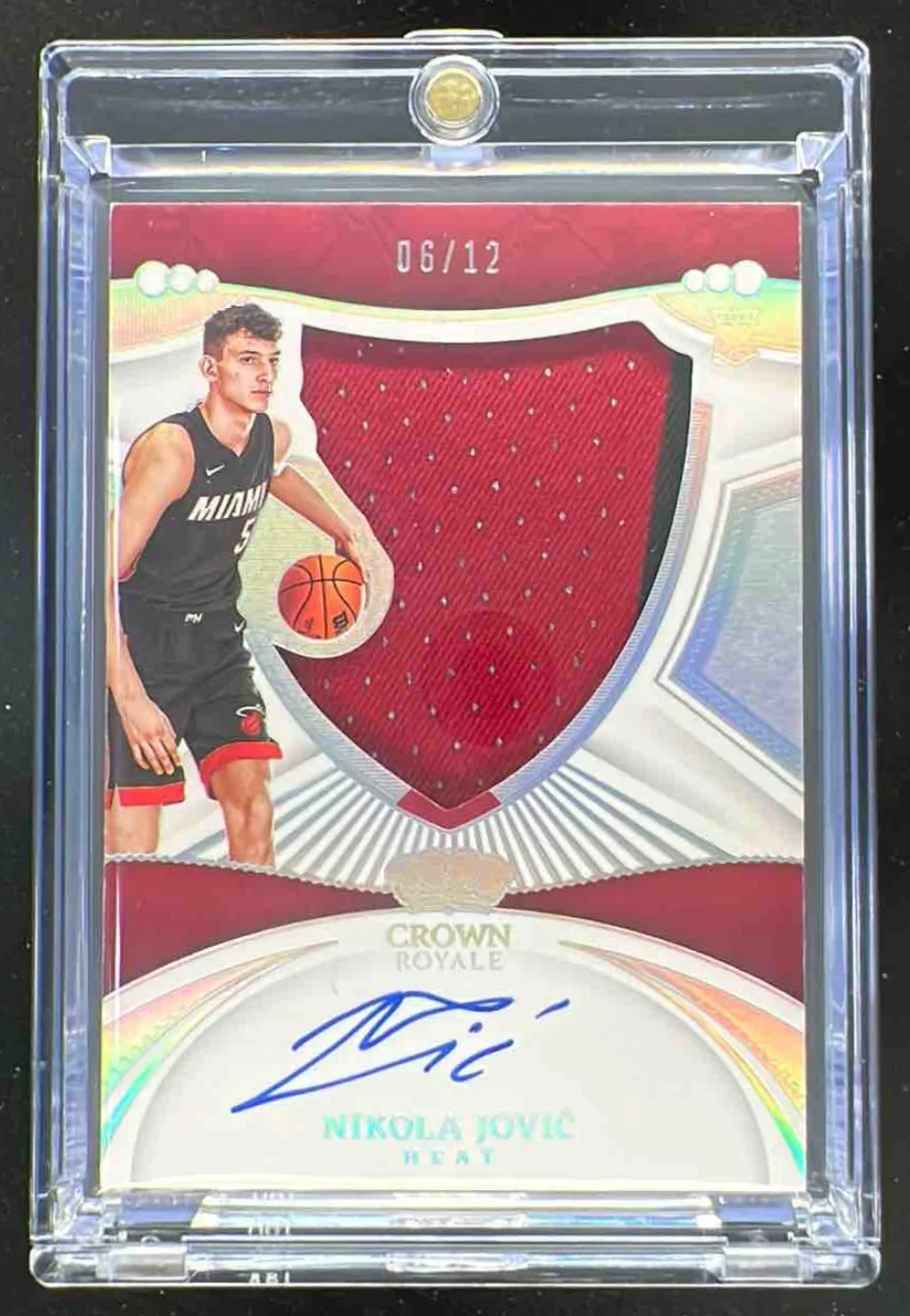 2022 Panini Crown Royale Rookie Silhouettes FOTL #127 Nikola Jovic RC Auto /12