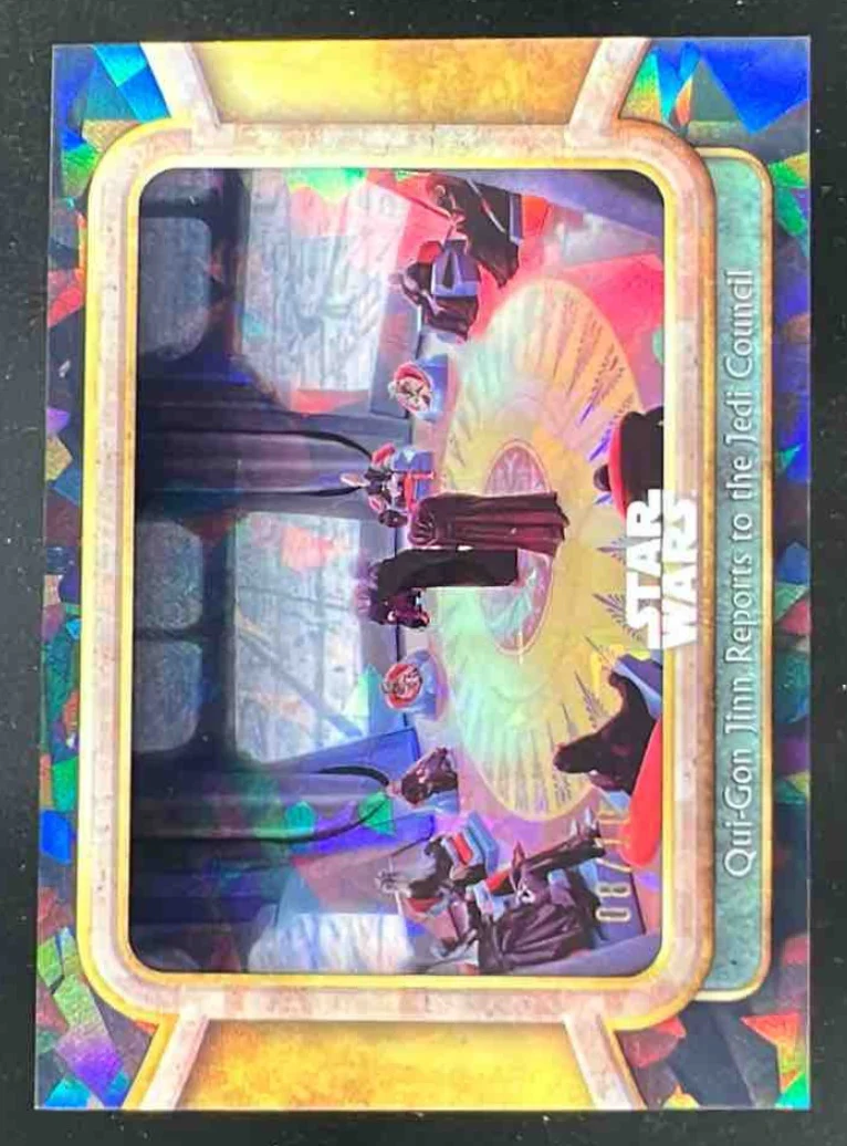 2024 Topps Chrome Sapphire Star Wars Black Qui-Gon Jinn Jedi Council /10