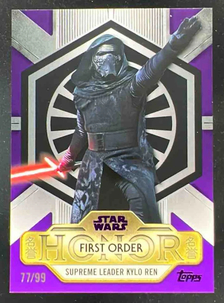 2025 Topps Star Wars Meiyo First Order Honor Purple Supreme Leader Kylo Ren /99