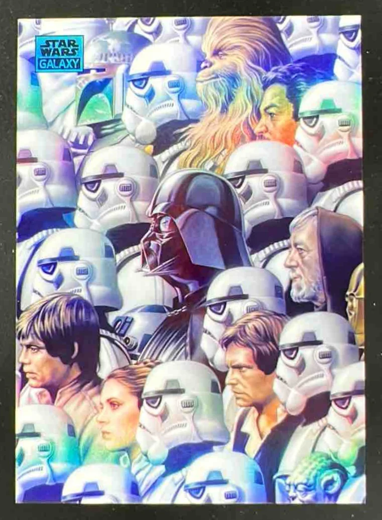 2024 Topps Chrome Star Wars Galaxy Aqua Refractor #64 Stormtroopers /199