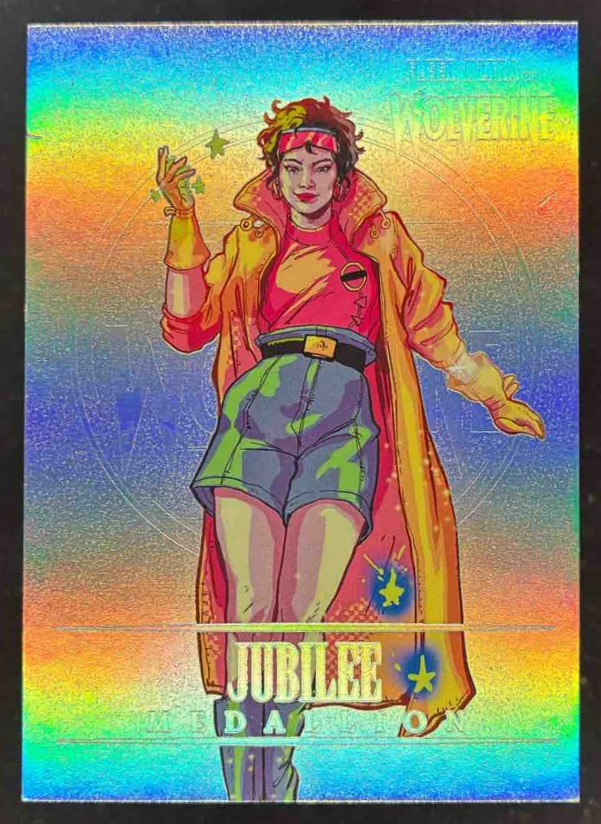 2023 Fleer Ultra Marvel Wolverine Medallions Platinum #M-23 Jubilee /100