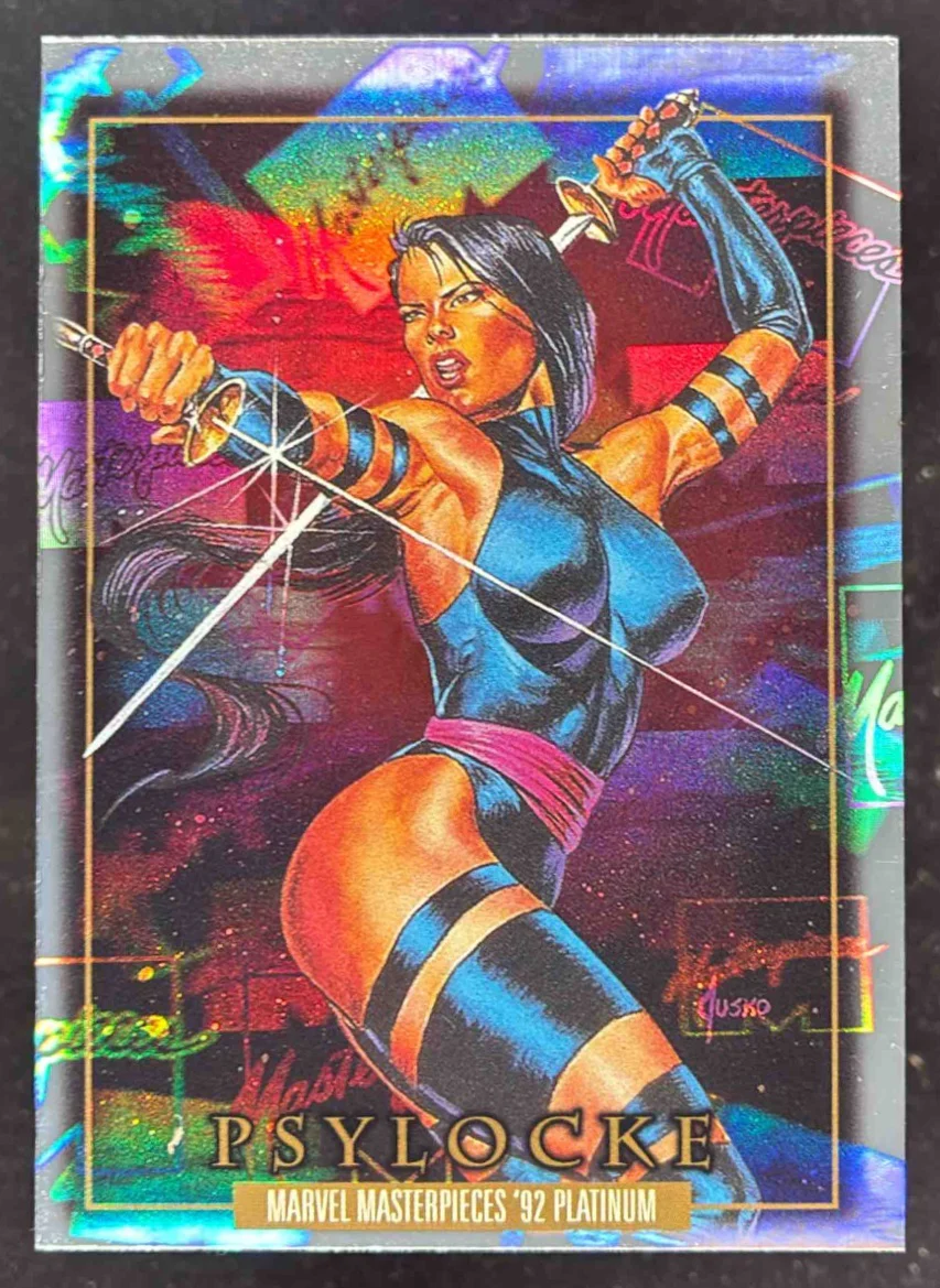 2024 Upper Deck Marvel Masterpieces '92 Platinum Holofoil #65 Psylocke