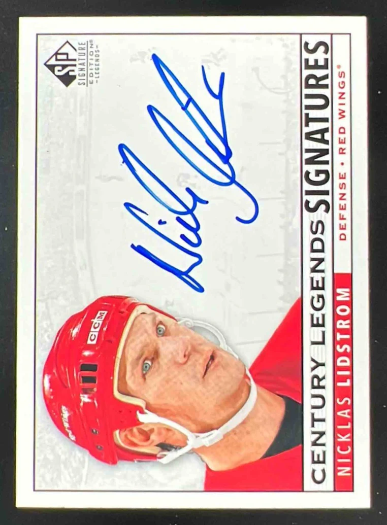 2020 SP Signature Edition Legends Century Legends #CL-NL Nicklas Lidstrom Auto