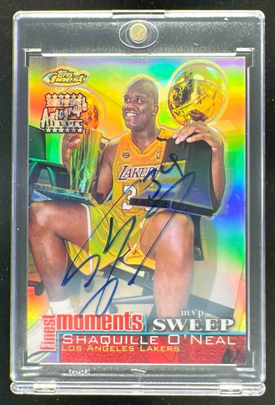 2000-01 Topps Finest Moments Refractor #FM-SO Shaquille O'Neal Autograph Auto