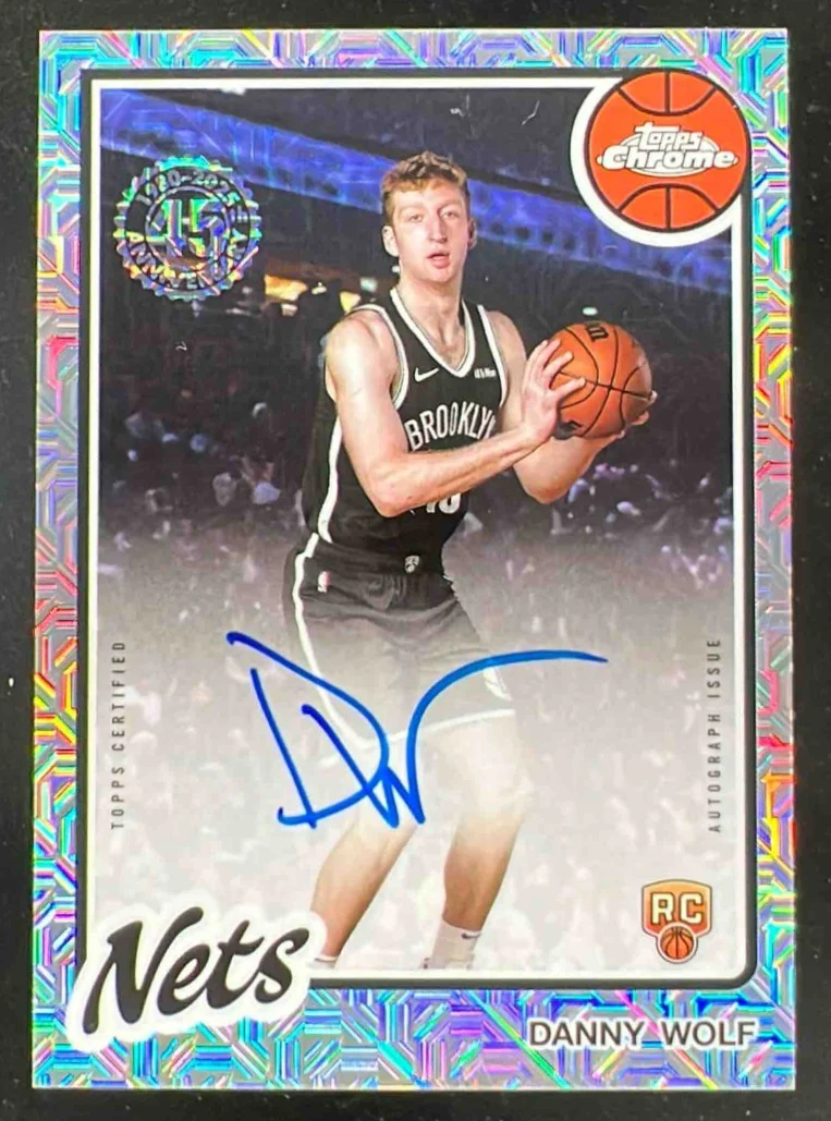2025-26 Topps 1980-81 Rookie Mojo Refractor #80CR2-DW Danny Wolf RC Auto