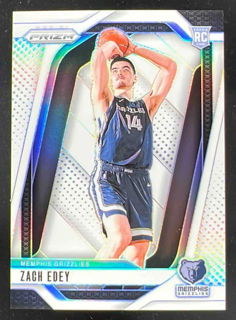 2024-25 Panini Prizm White Prizm #249 Zach Edey RC /175