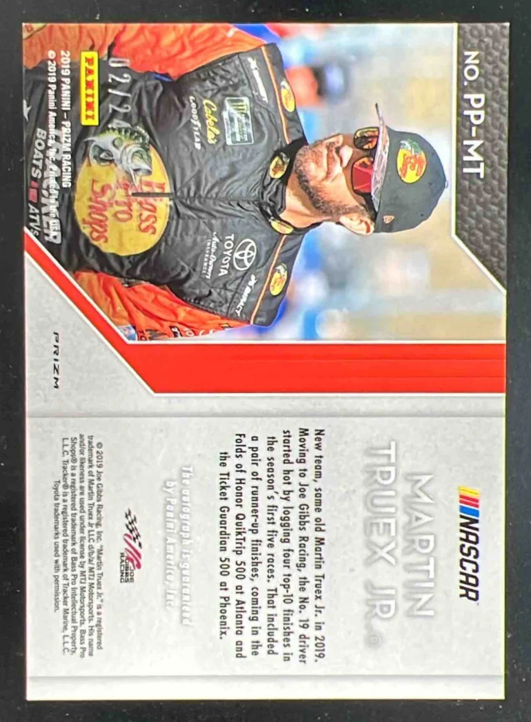 2019 Panini Prizm Endorsements Rainbow Prizm #E-MM Mark Martin Auto /24 - Image 2