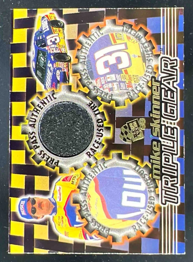 1998 Press Pass Triple Gear Burning Rubber #TG7 Mike Skinner /250