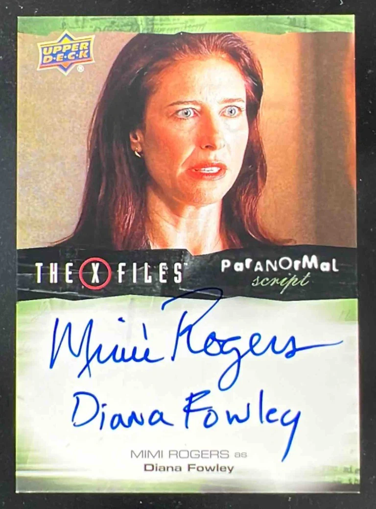 2018 Upper Deck The X Files Paranormal Script Auto Mimi Rogers Diana Fowley
