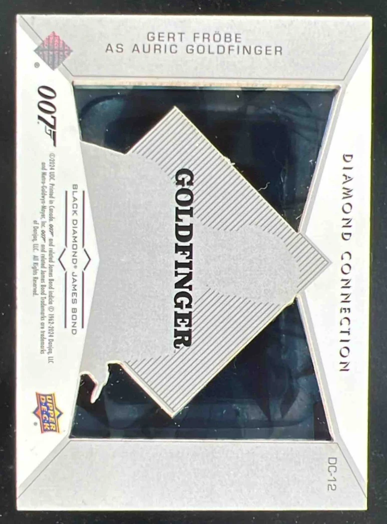 2024 Upper Deck 007 Diamond Connection #DC-12 Gert Frobe as Auric Goldfinger /99 - Image 2