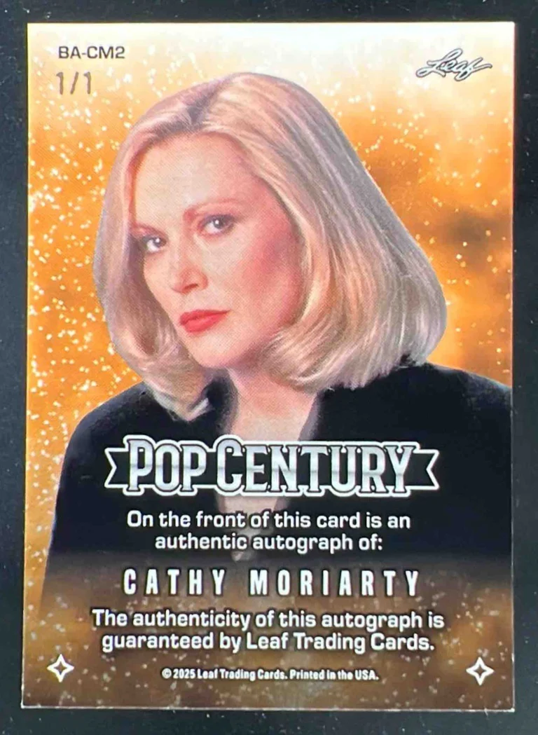 2025 Leaf Metal Pop Century Kaleidoscope White #BA-CM2 Cathy Moriarty Auto 1/1 - Image 2