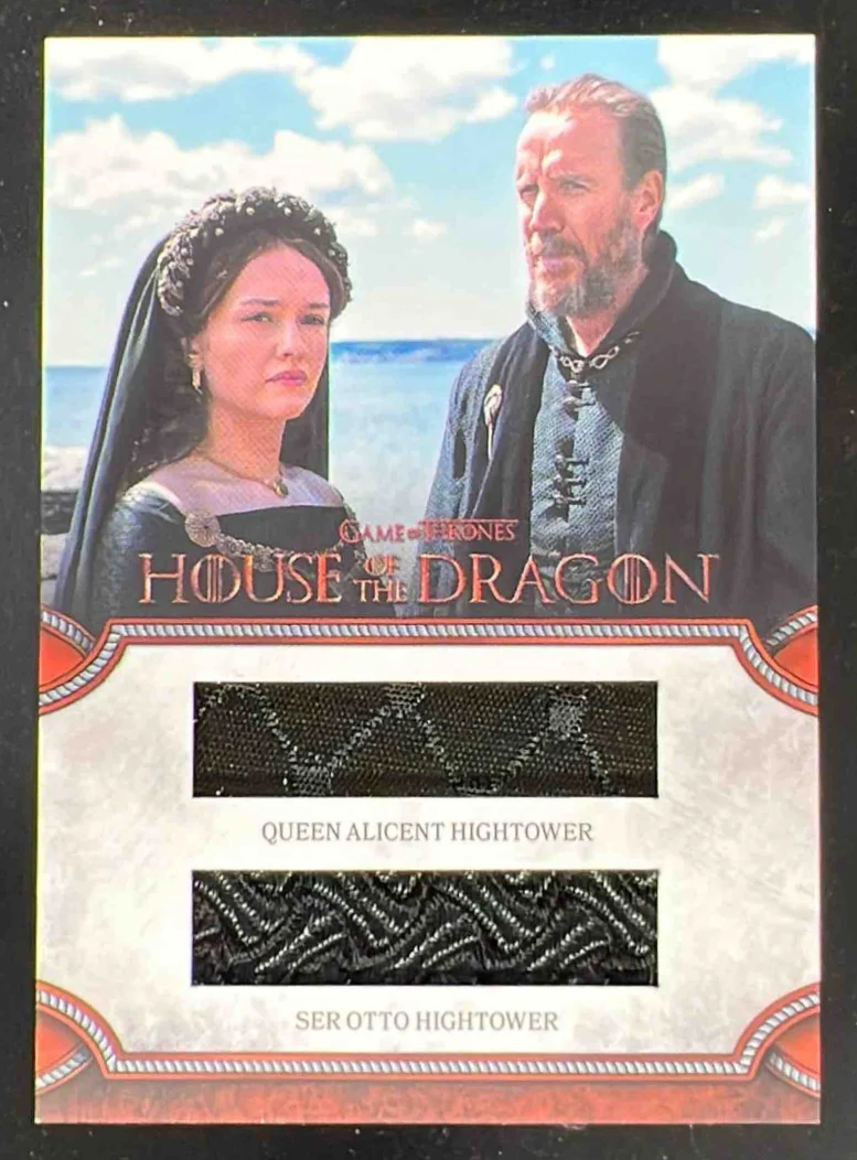 2024 House of the Dragon Dual Relics Queen Alicent Hightower Ser Otto Hightower
