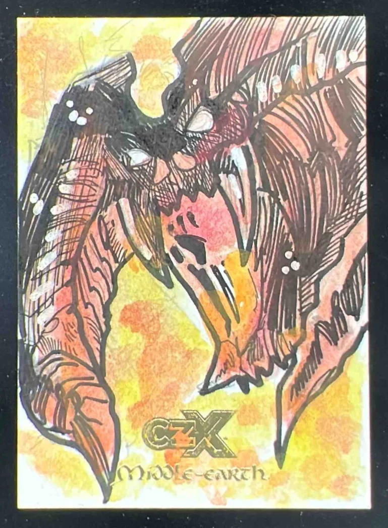 Cryptozoic Middle Earth Sketch Card Artist Autograph Stanling Auto 1/1