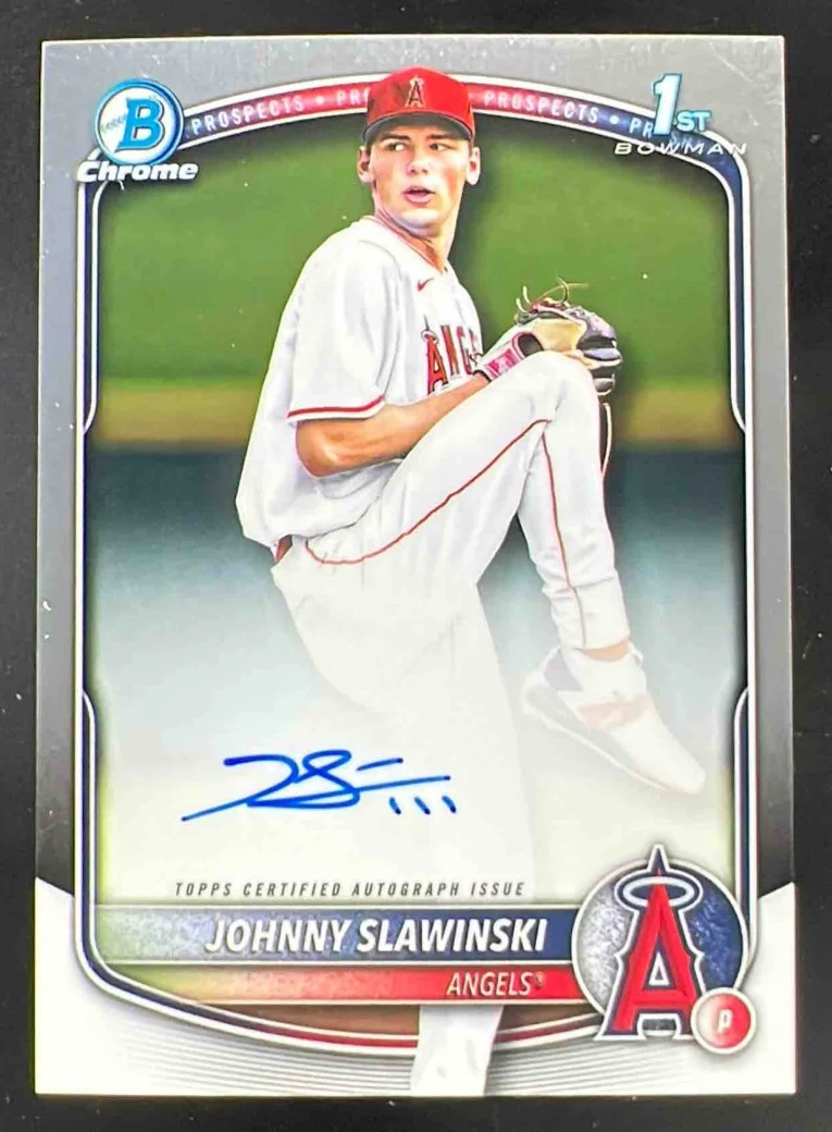 2025 Bowman Draft Chrome Autograph #CPA-JS Johnny Slawinski RC Auto