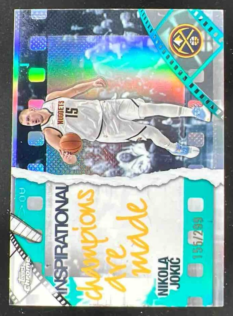 2025-26 Topps Chrome Inspirational Teal Refractor #IP-8 Nikola Jokic /299