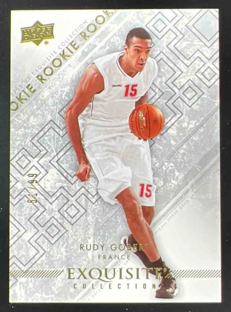 2012-13 Upper Deck Exquisite 2013 14 Rookies #R13 Rudy Gobert /99