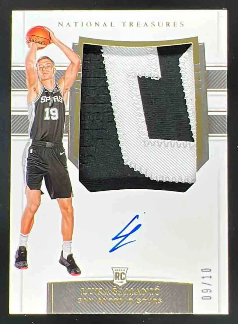 2019-20 Panini National Treasures Gold #106 Luka Samanic RC Auto /10