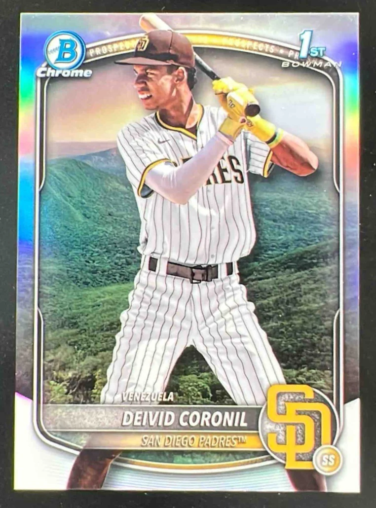 2025 Bowman Chrome International Refractor Variation #BCP-173 Deivid Coronil