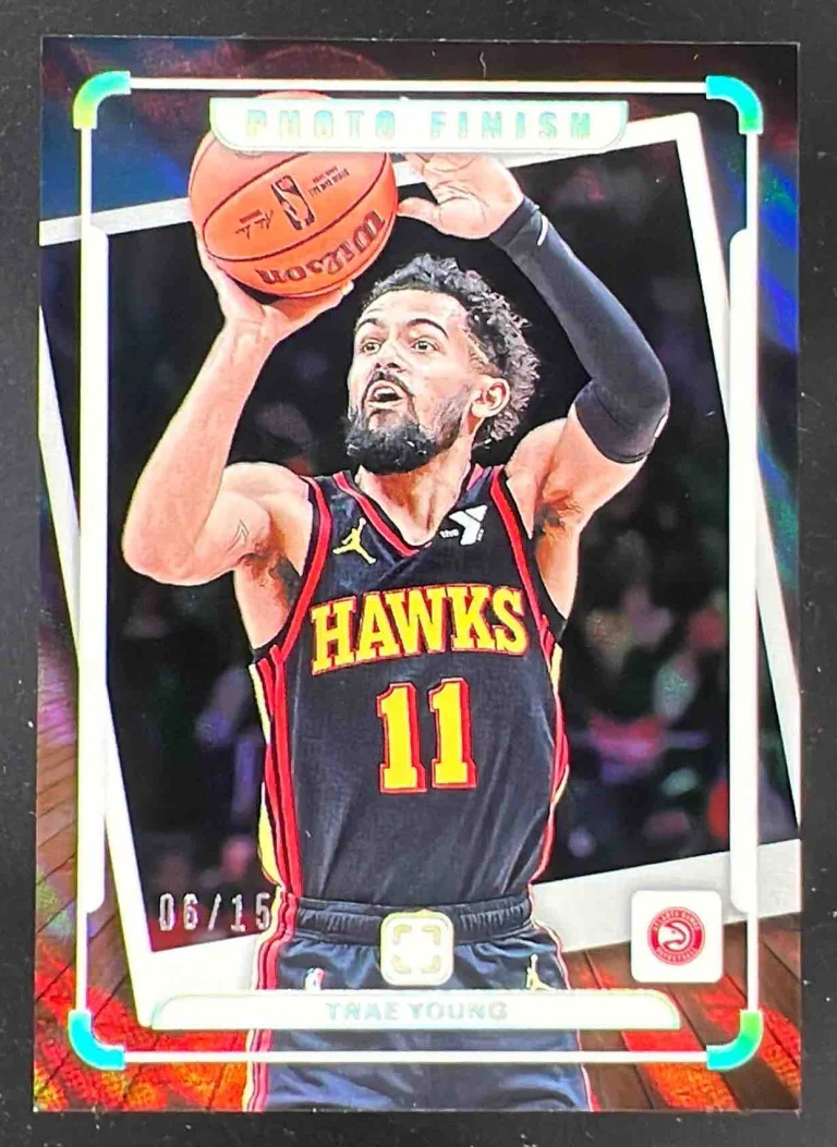 2024-25 Panini Photogenic Photo Finish Lava #1 Trae Young /15