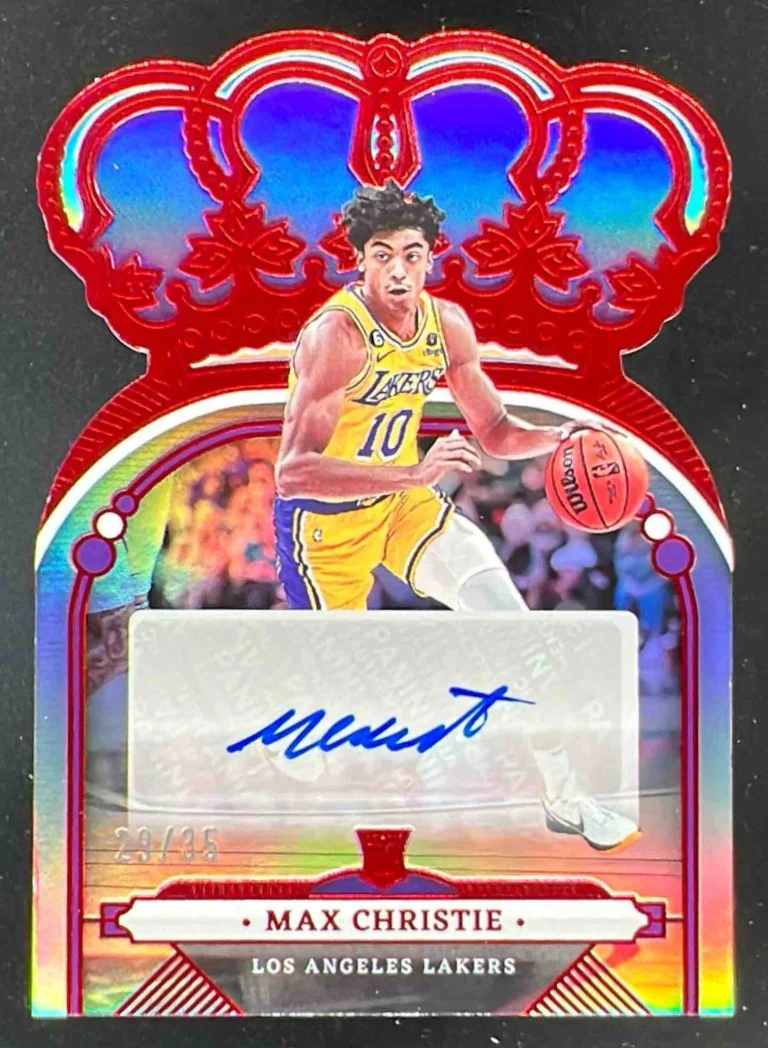 2022-23 Crown Royale Rookie Autographs Red #RCA-MAX Max Christie RC Auto /35