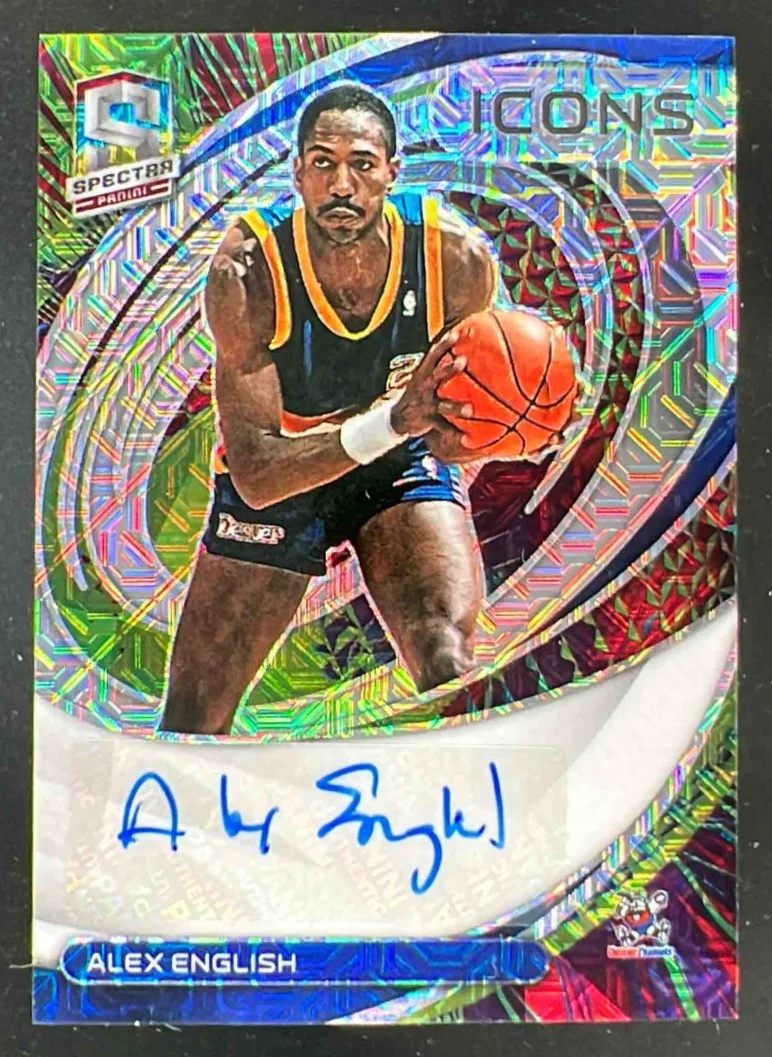 2021-22 Spectra Icons Autographs Meta #IA-AXE Alex English Autograph Auto /25