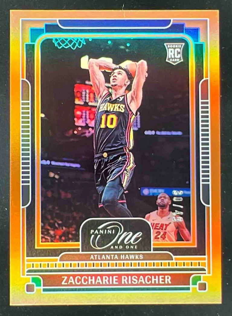 2024-25 Panini One and One Rookies Orange #106 Zaccharie Risacher /49