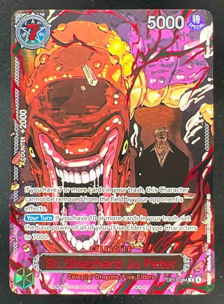2025 One Piece Card Game Carrying on His Will #OP13084 St. Shepherd Ju Peter Red