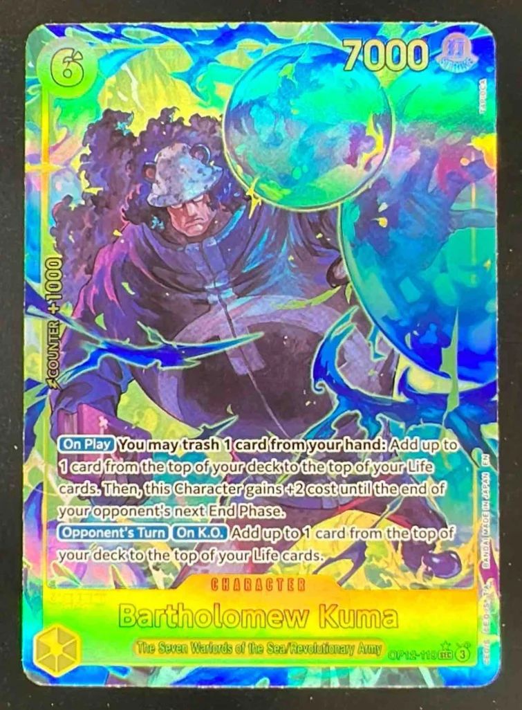 2025 One Piece OP12 EN #119 Bartholomew Kuma Alternate Art
