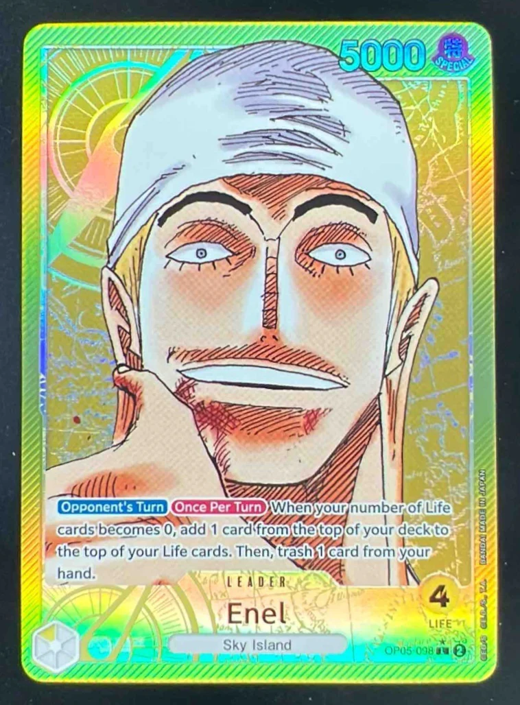 One Piece Enel 098 Alternate Art - Awakening of the New Era OP05-098