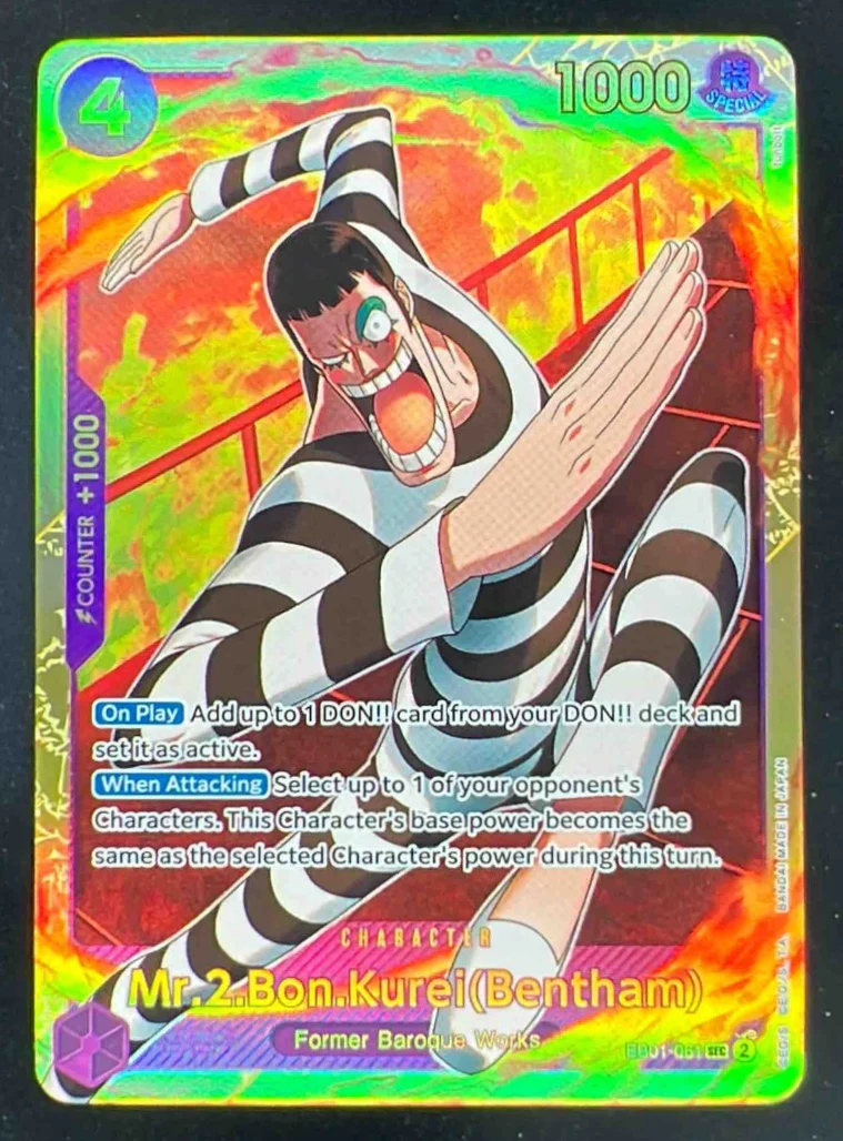One Piece Mr.2.Bon.Kurei Bentham - Premium Booster -The Best- Vol. 2 EB01-061