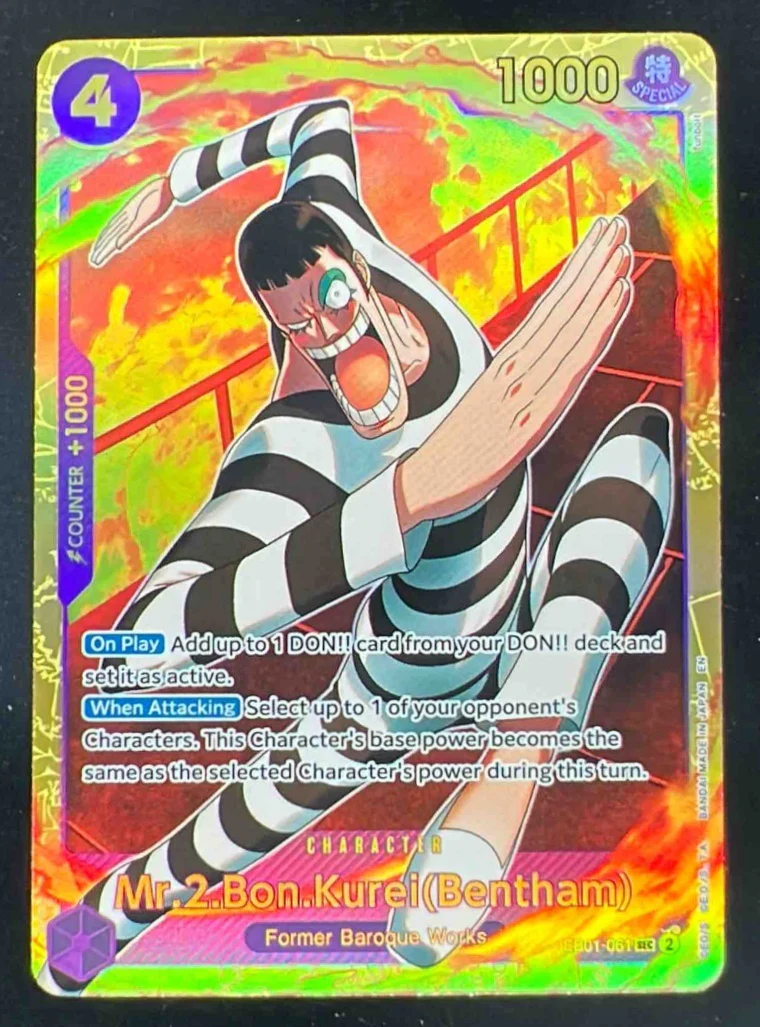 One Piece Mr.2.Bon.Kurei Bentham - Premium Booster -The Best- Vol. 2 EB01-061