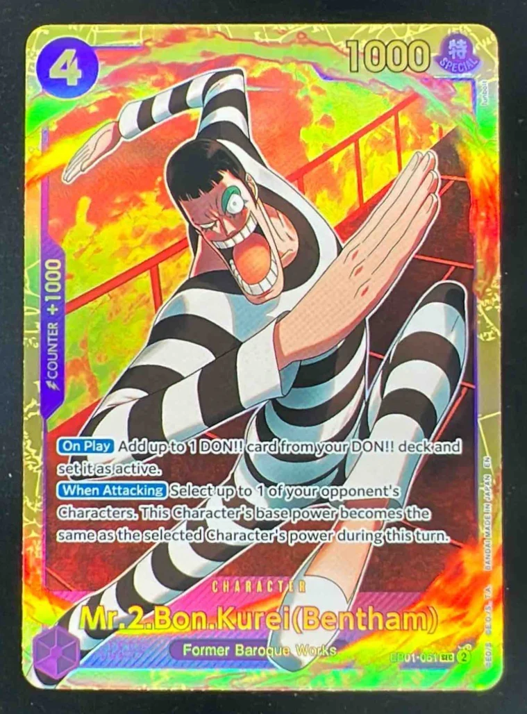 One Piece Mr.2.Bon.Kurei Bentham - Premium Booster -The Best- Vol. 2 EB01-061
