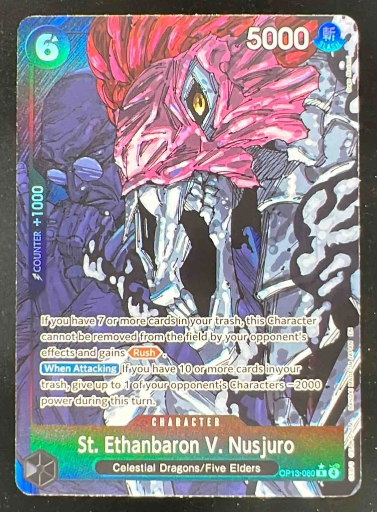 One Piece St. Ethanbaron V. Nusjuro Alternate Art Carrying On His Will OP13-080