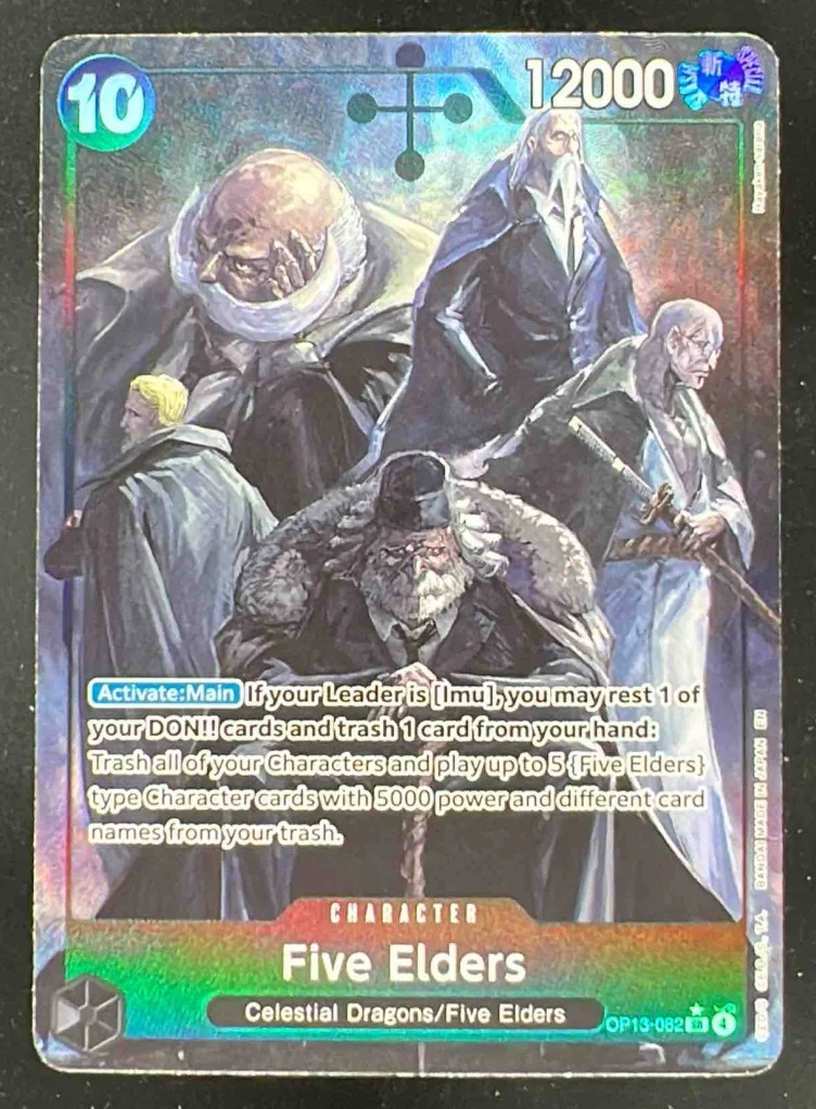 2025 One Piece OP13 EN #082 Five Elders Alternate Art