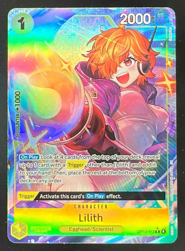 2025 One Piece OP13 EN #113 Lilith Alternate Art