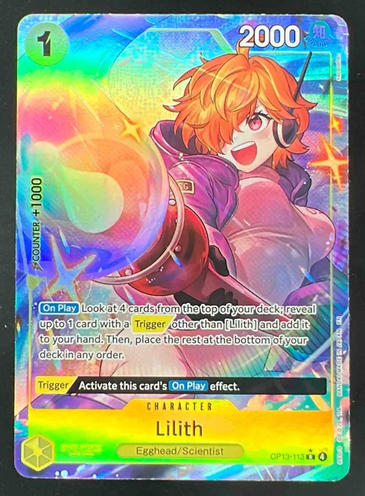 2025 One Piece OP13 EN #113 Lilith Alternate Art