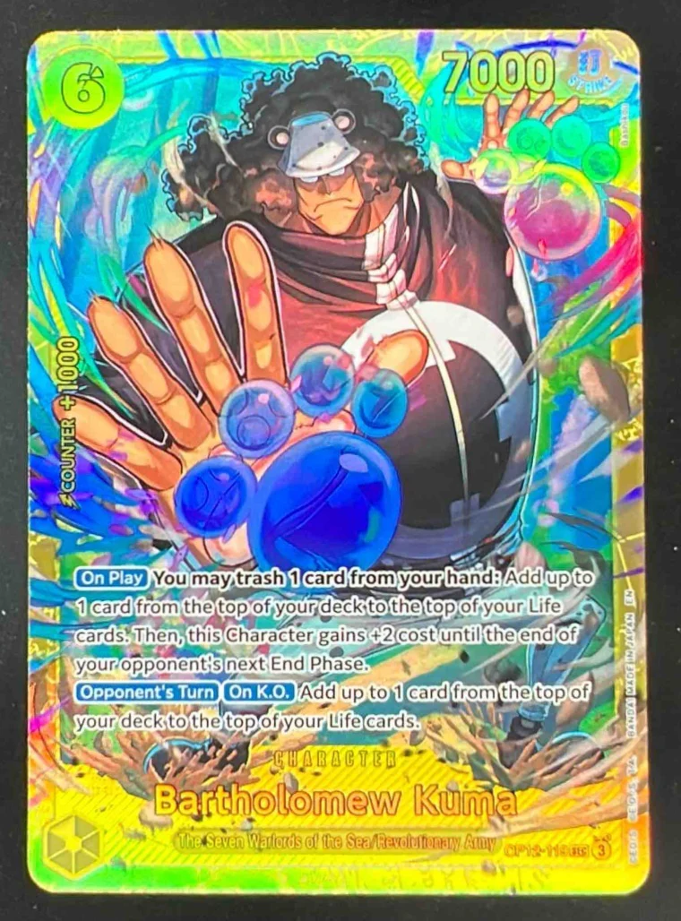 2025 One Piece Legacy of the Master #OP12-119 Bartholomew Kuma Secret Rare