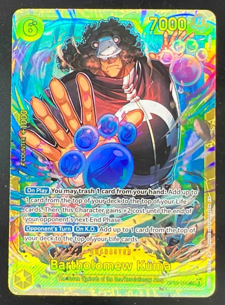 2025 One Piece Legacy of the Master #OP12-119 Bartholomew Kuma Secret Rare